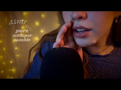 ASMR ☁︎ Pure Whisper Ramble with some Cupped Whispers for sleep & relaxation ☁︎