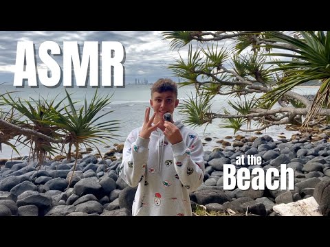 ASMR at the Beach | Wave Crashing Sounds, White Noise, Mouth Sounds (stress releasing) 🏖🌿