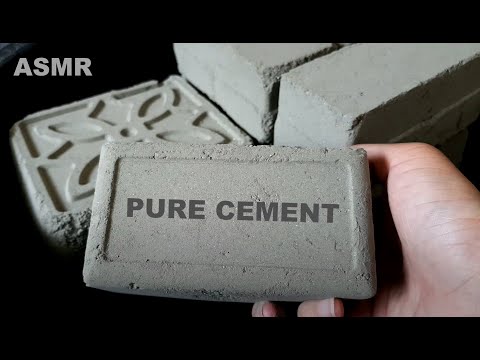 ASMR : Crunchy Pure Cement Blocks Crumble #282