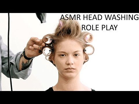 ASMR Role Play Head Massage and Hair Washing. Binaural Ear to Ear Whispers Echo Delay.