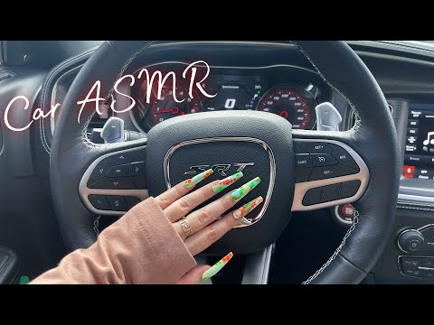 ASMR in my Charger Hellcat 🔥 Lofi fast tapping, camera tapping, minimal whispering 🤫
