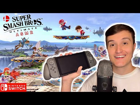 [ASMR] Super Smash Bros Nintendo Switch Gameplay (whispering + controller sounds)