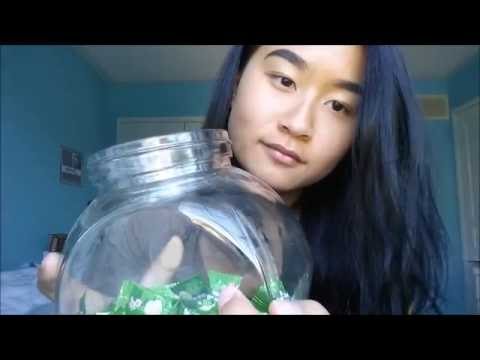 Binaural ASMR - Tapping Glass Bowl, Candy Wrapper Crinkles, and Hard Candy Mouth Sounds (No Talking)