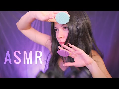 ✨ ASMR ✨most relaxing brushes in your ears for fast sleep 🌘 АСМР максимально расслабляющие щеточки