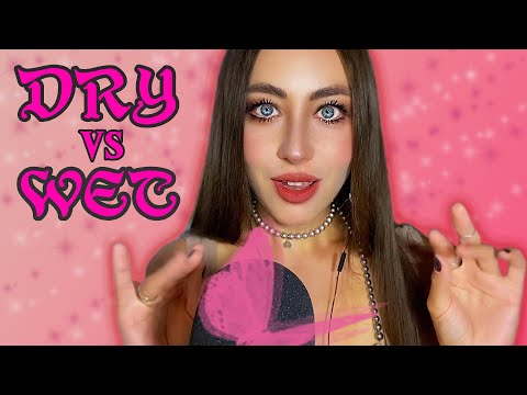 ASMR | Dry vs Wet Mouth Sounds | Fast and Slow Triggers | High Sensitivity 🤤😴🛌🧸