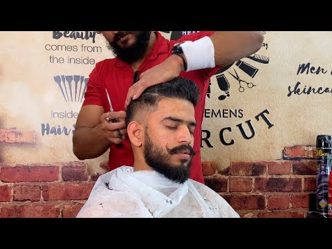 ASMR Super Relaxing Haircut In Barbershop - Professional Scissor Cut