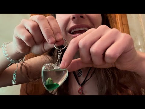 #ASMR crystal clear triggers/ tapping/ glass sounds/ birds chirping/ whisper rambling🔮💎🤍✨