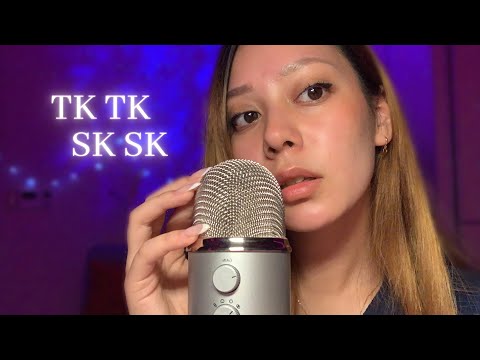 ASMR 💗 DRY MOUTH SOUNDS (TKTK, SKSK, TIKA TUT, TONGUE CLICKS)