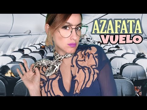 Asmr | AZAFATA DE VUELO TE CUIDA
