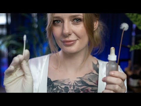 ASMR Ear Exam - Deep Ear Cleaning and Hearing Test - Roleplay, Personal attention