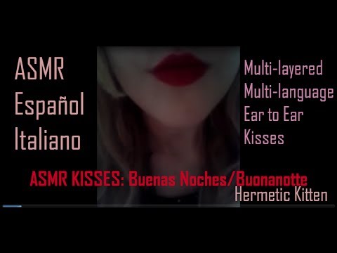 ✴Sweet Kisses ASMR✴ Buenas Noches/Buonanotte✴ ( Español/Italiano) Multi-layered Sounds❤
