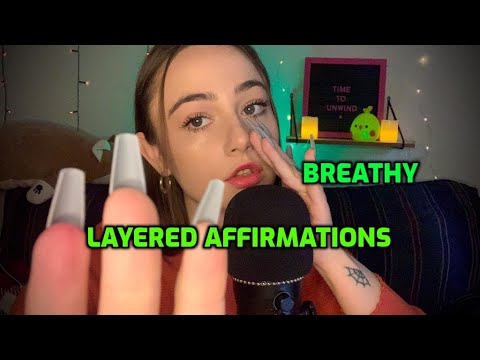 ASMR | Layered Whispers with Hand Movements | positive affirmations to help you trust your path💖🌙