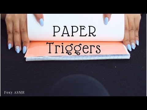 ASMR Paper Tearing | Tracing | Tapping | Flipping (NO TALKING)