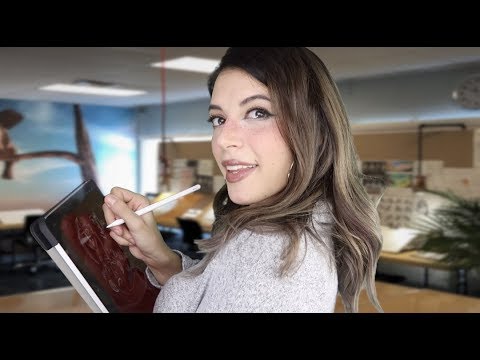 ASMR | Cartoonist Draws You! (for Animated Film) + Heavy French Accent