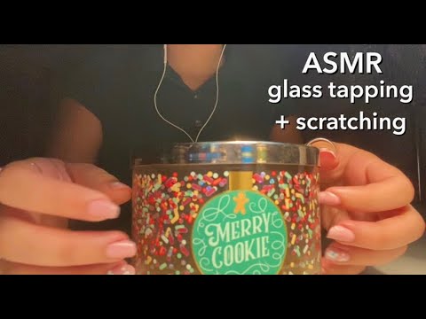 ASMR - Glass Tapping + Scratching (Lo-fi & Up-Close)