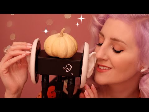 Mouth Sounds and Sharing my Tiny Pumpkins (chewing gum, binaural whisper and inaudible whisper)