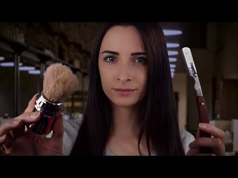 ASMR Roleplay Barber Shop for Men 💈 Haircut, Beard Shaving and Beard Scratching ✂ Personal Attention