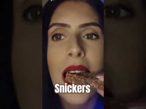 Snickers #asmr #mouthsounds #mukbang #shortvideo