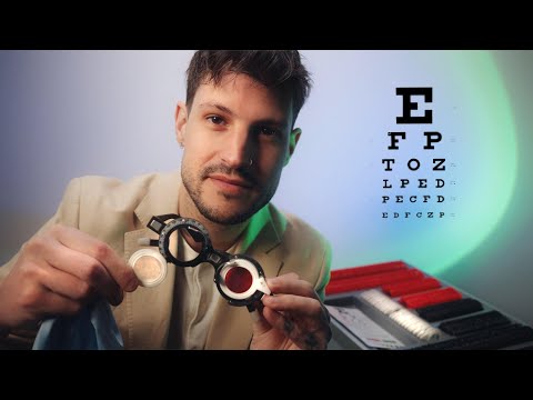 ASMR | Lens 1 or 2? With or Without? | Glasses Testing Your Prescription Eye Exam