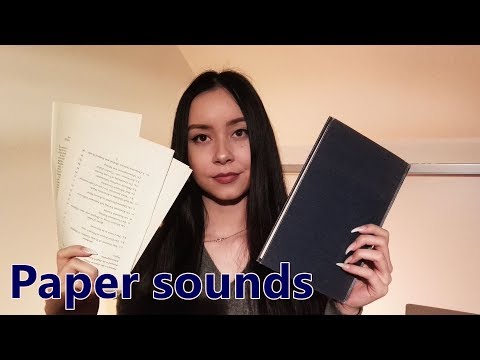 Paper sounds (ripping, page turning, tapping) 📚✂️🎧 (soft spoken)