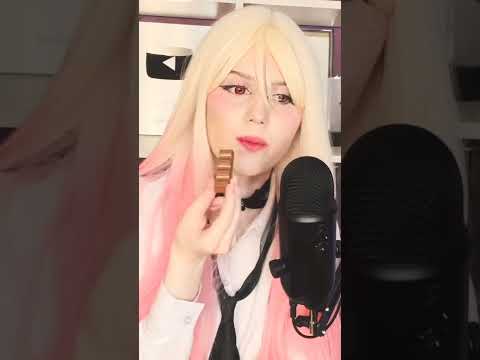 Kinder mugbang ASMR 🌙 ASMR anime cosplay Marin Kitagawa 💗 relaxing video
