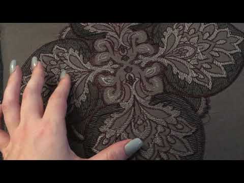 ASMR | Lofi Pillow Embroidery Scratching & Whispered Rambling