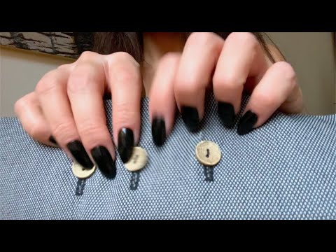 ASMR | Textured Fabric Scratching - With Long Nails