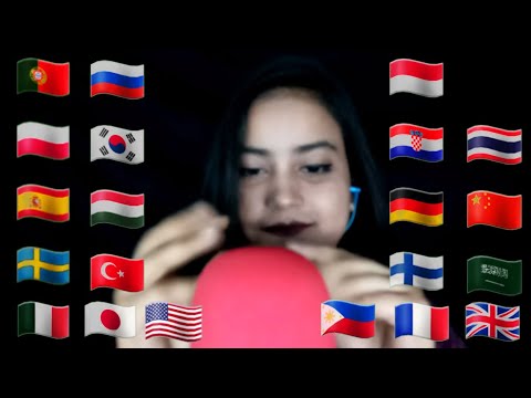 ASMR "Intelligent" In Different Languages With Fast Mouth Sounds