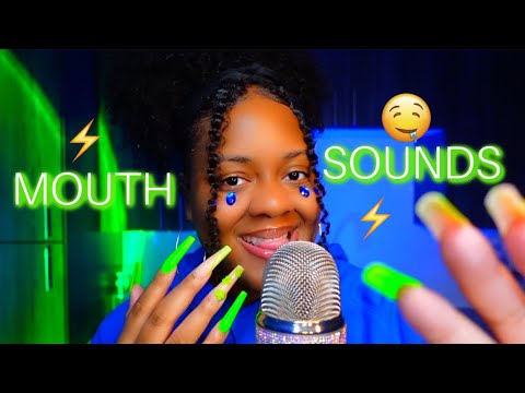 MOUTH SOUNDS ASMR 💚⚡✨| Fast & Aggressive Triggers for Tingle Immunity 🤤✨