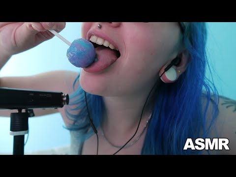 ASMR Cotton Candy Lollipop Whilst Working [Mouse Clicking, Typing + Mouth Sounds] 🍭