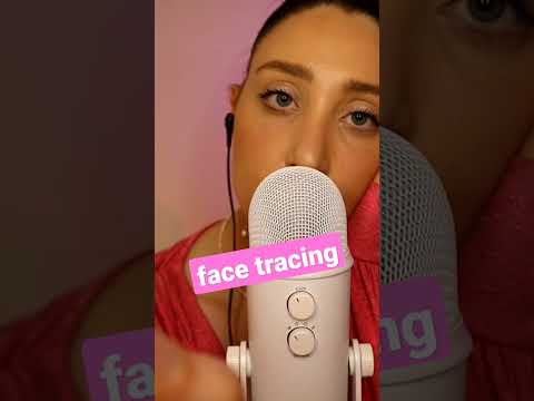 Face tracing with brush #asmr #shorts