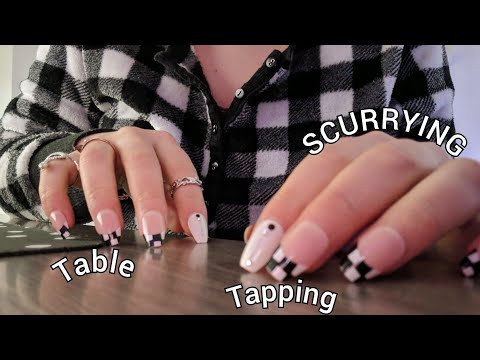 ASMR Table Tapping Scurrying up to the Camera