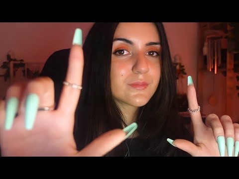 slow ASMR with my long nails (personal attention, tapping, whispering) to help you sleep