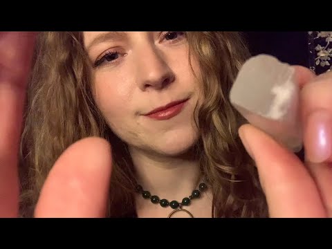 ASMR Reiki | Removing Your Anxiety + Crystal Tapping + Up-Close Healing Hand Movements for Sleep 💫