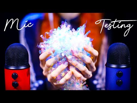 🎤 ASMR - MIC TESTING 🎤 double the mic, double the tingle. Testing different sounds!