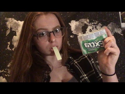 ASMR - Gum Chewing w/ Some Tapping!