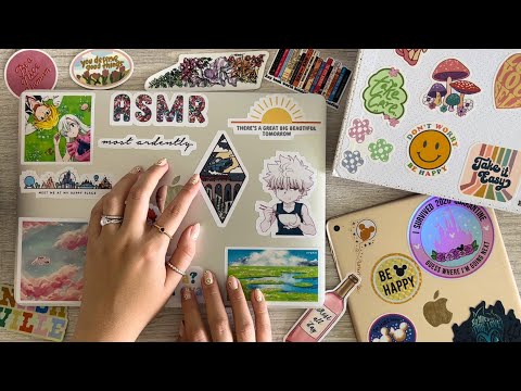 ASMR | Ultimate Sticker Tracing & Tapping Session 🌸☁️☀️🌷🌈