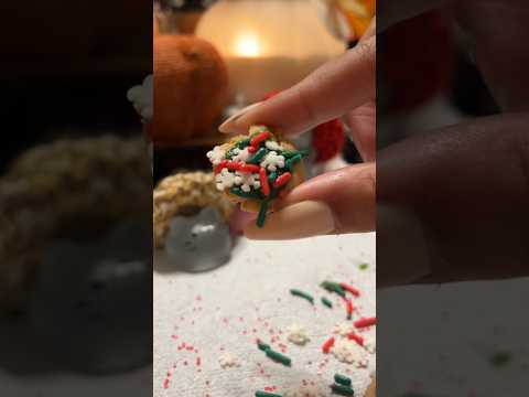 Miniature Baking Christmas Cookies!😍❄️ #satisfying #miniaturecooking #miniature #oddlysatisfying