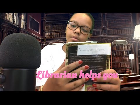 ASMR- librarian helps you with a library card and more| RP