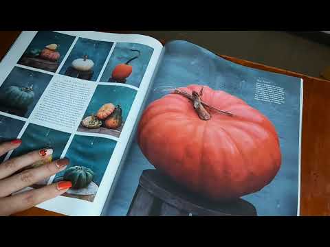 ASMR Veamos una revista de Halloween - susurros y sonidos de papel