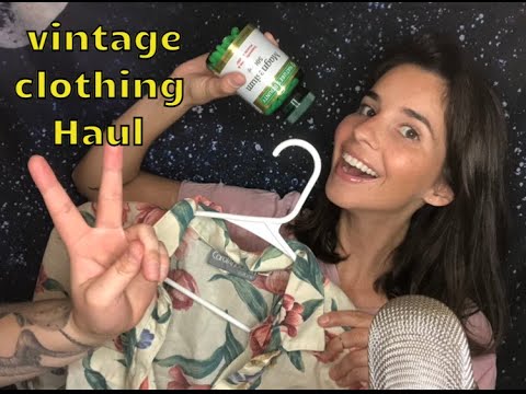 ASMR Shopping Haul *Vintage Clothing, Amazon, Etsy*