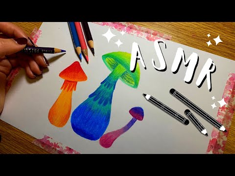 ASMR for Sleep - scratching triggers, tapping, sleepy drawing asmr, lofi // art asmr