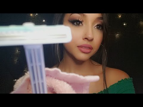 ASMR | Let me relax you 💆‍♂️ Super tingly men's shave for Roleplay ❤