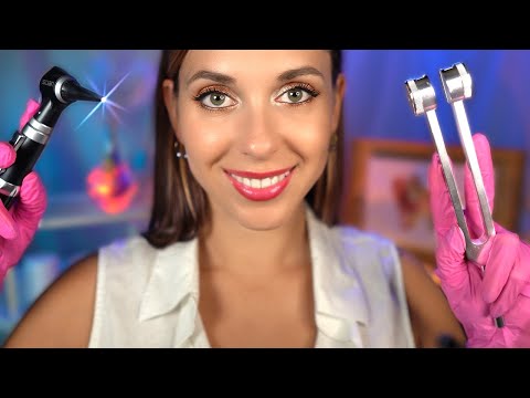 Ear cleaning 👂 ASMR & ear Exam, Otoscope, Hearing test, Personal attention, Roleplay