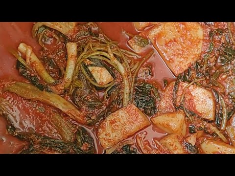 韓国の家庭で食べるキムチ1 Kimchi eaten at home in Korea 일본어 한국김치