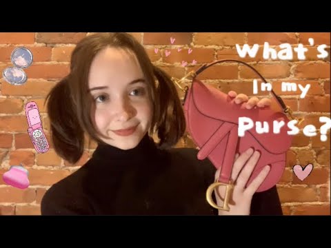 ASMR✨ - What’s In My Purse 👛(Whispered, Fabric sounds, Tapping)