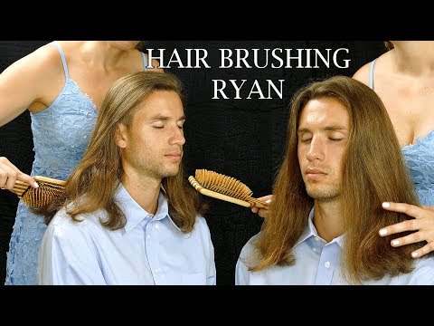 ASMR Man Hair Brushing! ASMR Hairbrush and Scalp Massage Sounds