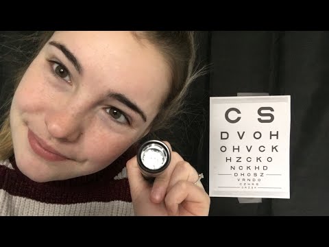 |ASMR|  Friendly Eye Examination | Close Whisper| Light Triggers