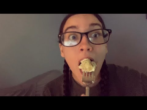 Asmr~What I eat in a day! (Eating, Rambling..