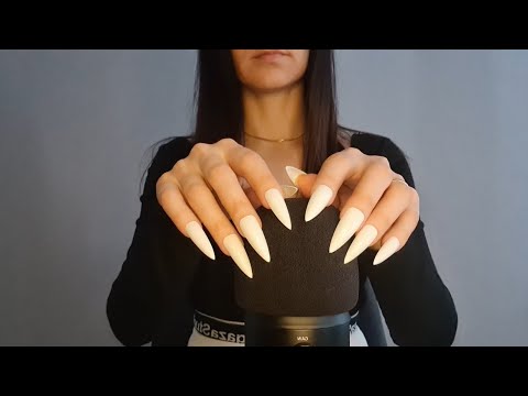 ASMR Hypnotic Mic Scratching & Massage (No Talking) and Mouth Sounds,  Personal attention